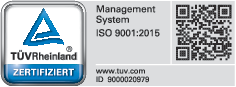 TÜV Rheinland zertifiziert