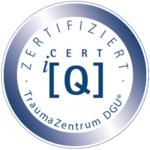Logo: CERT iQ. Traumazentrum DGU ®